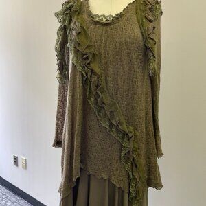 Olive Boho Tunic